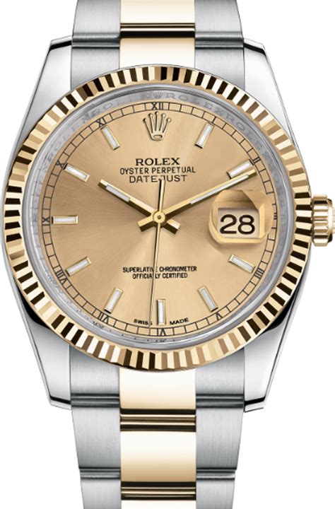 rolex datejust 36 116233 champagner